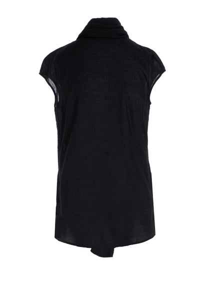 CELLULOSE LAWN FRONT STOLE D FRENCH SLV SHIRT