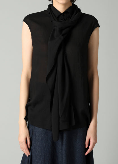 CELLULOSE LAWN FRONT STOLE D FRENCH SLV SHIRT