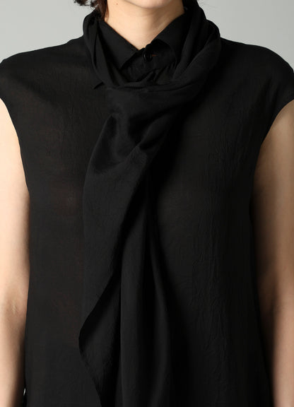 CELLULOSE LAWN FRONT STOLE D FRENCH SLV SHIRT