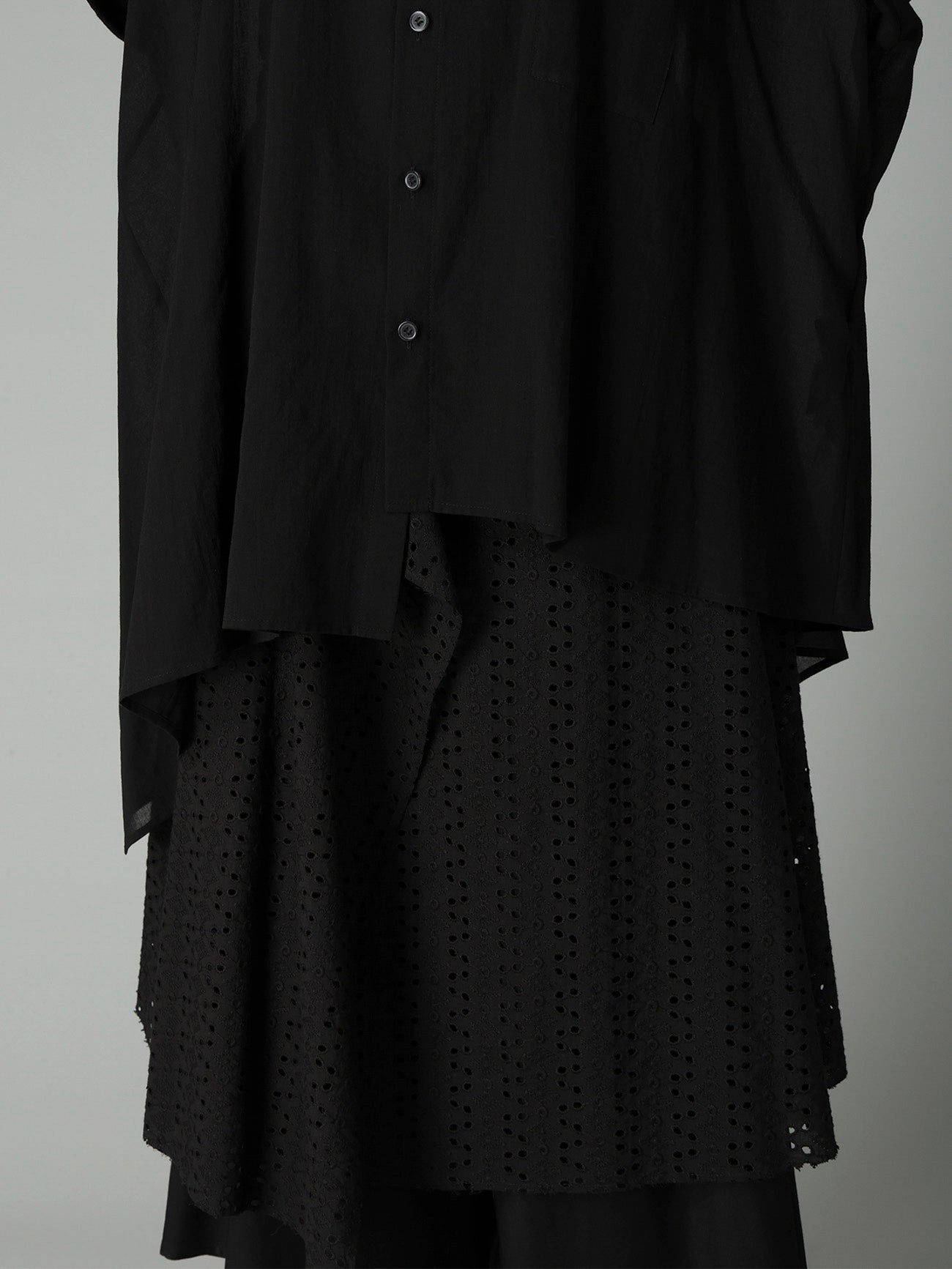 COTTON CHIFFON RAGLAN BLOUSE