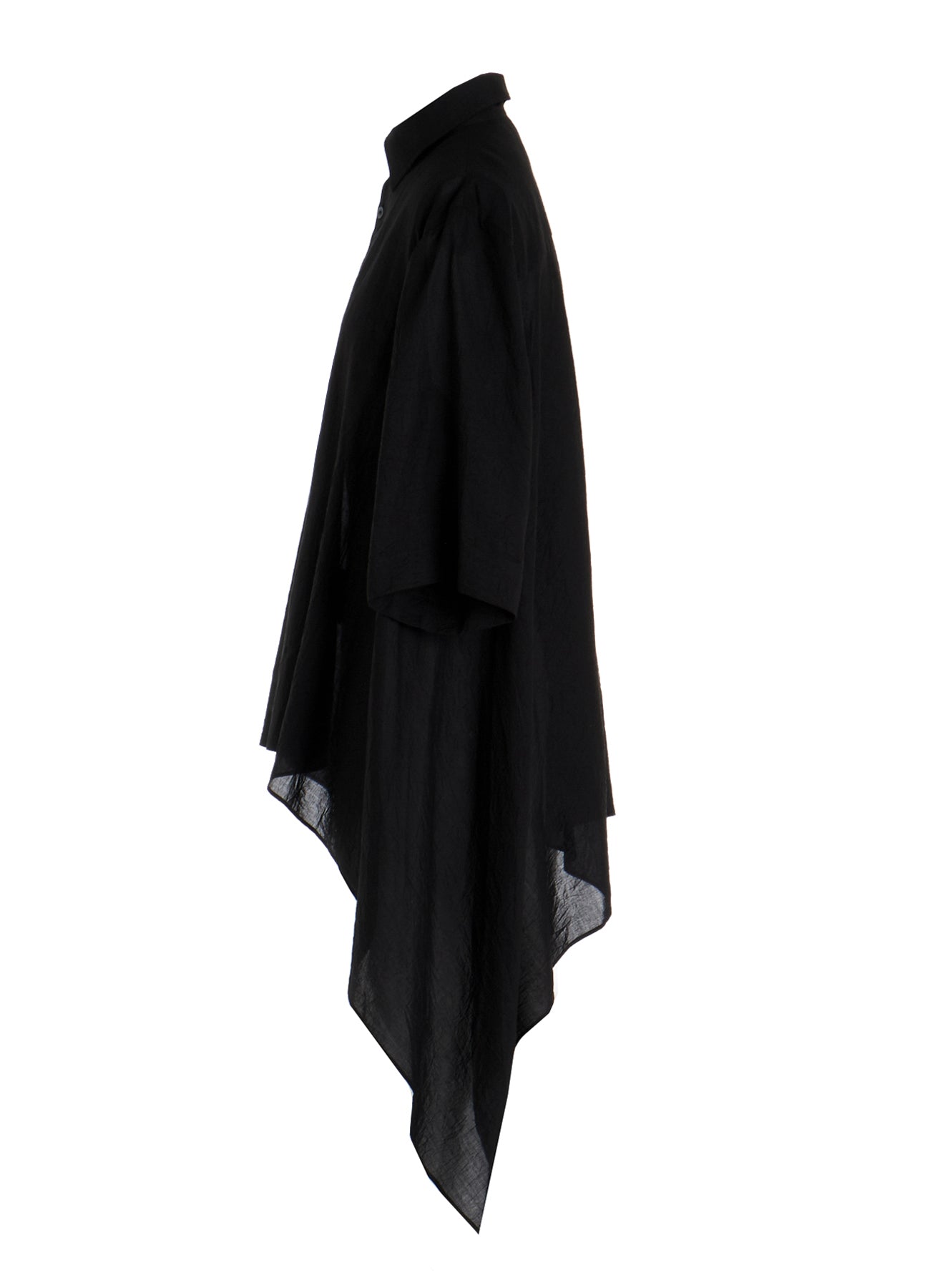 CELLULOSE LAWN FLOUNCE SHORT SLV BLOUSE – THE SHOP YOHJI YAMAMOTO