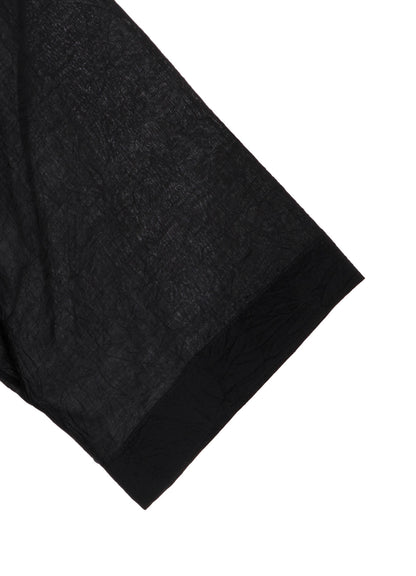 CELLULOSE LAWN FLOUNCE SHORT SLV BLOUSE