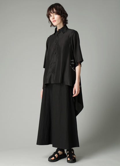 MESSAGE PT 3 FLOUNCE SHORT SLV BLOUSE