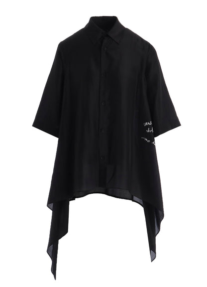 MESSAGE PT 3 FLOUNCE SHORT SLV BLOUSE