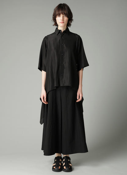 MESSAGE PT 3 FLOUNCE SHORT SLV BLOUSE