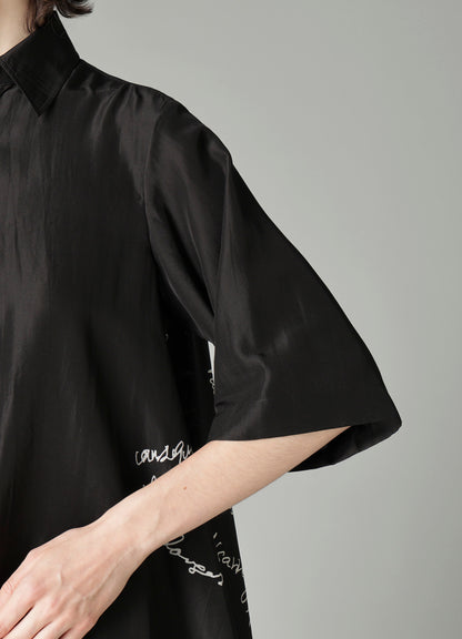 MESSAGE PT 3 FLOUNCE SHORT SLV BLOUSE
