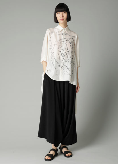 MESSAGE PT 1 FLOUNCE SHORT SLV BLOUSE