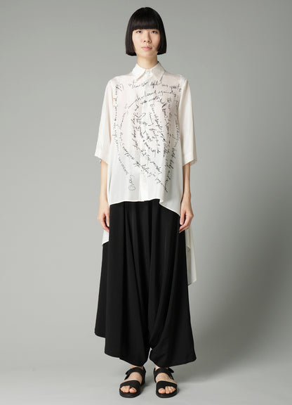 MESSAGE PT 1 FLOUNCE SHORT SLV BLOUSE