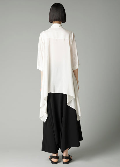 MESSAGE PT 1 FLOUNCE SHORT SLV BLOUSE