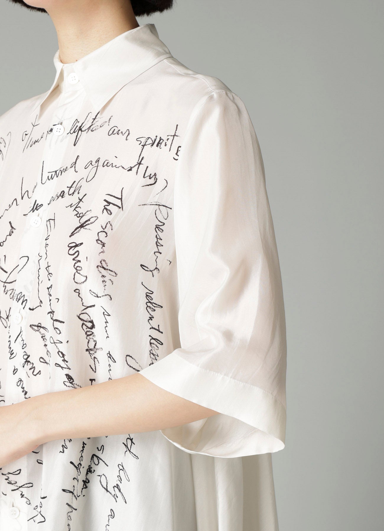 MESSAGE PT 1 FLOUNCE SHORT SLV BLOUSE