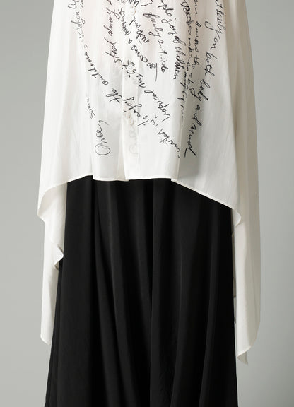 MESSAGE PT 1 FLOUNCE SHORT SLV BLOUSE