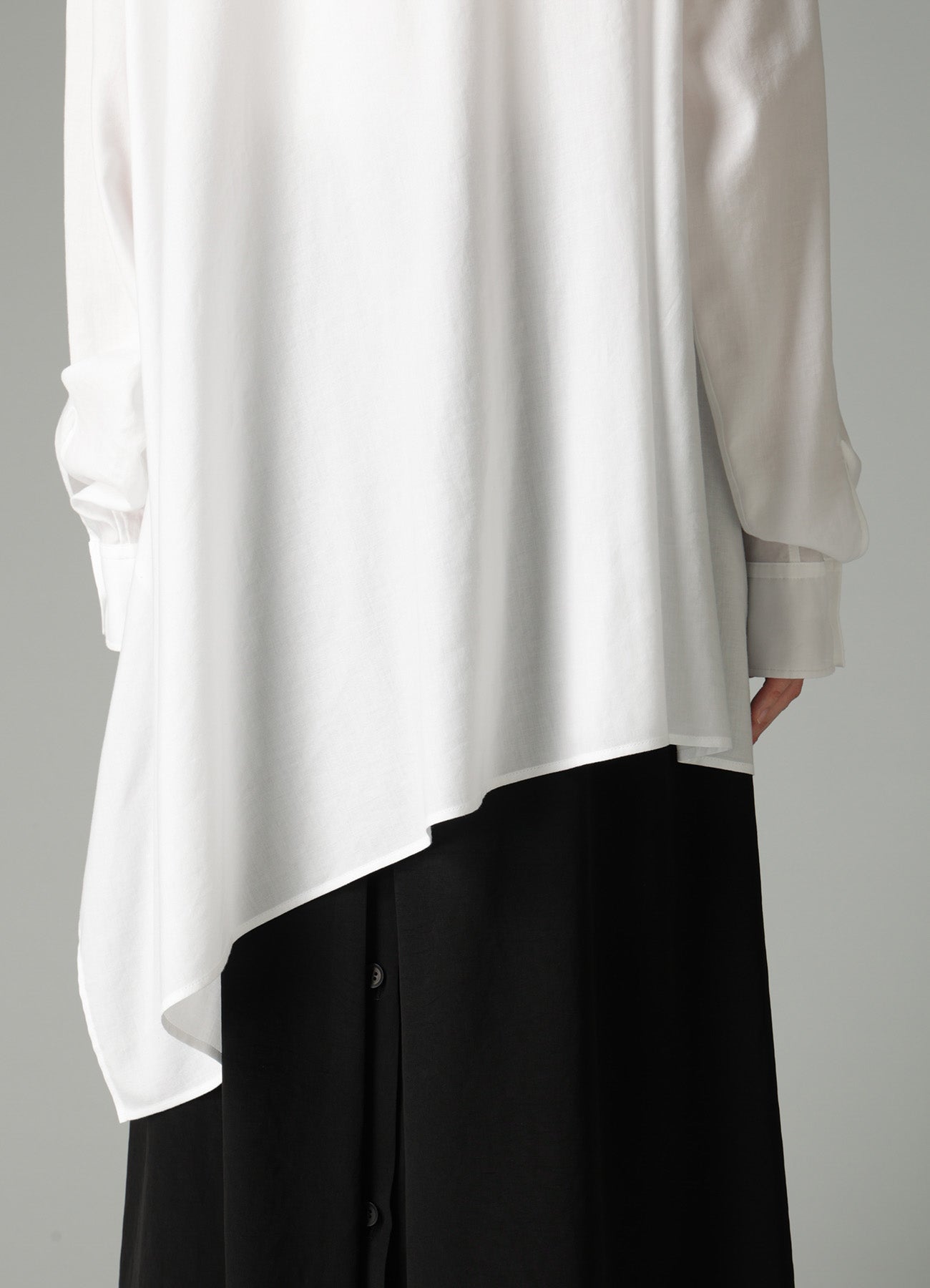 CELLULOSE COTTON VIYELLA ASYMMETRIC BLOUSE