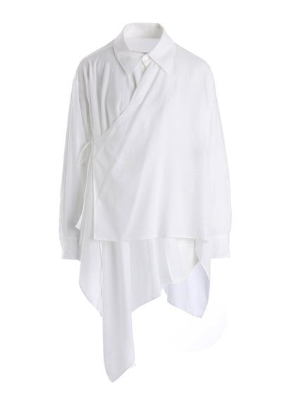 CELLULOSE COTTON VIYELLA ASYMMETRIC BLOUSE