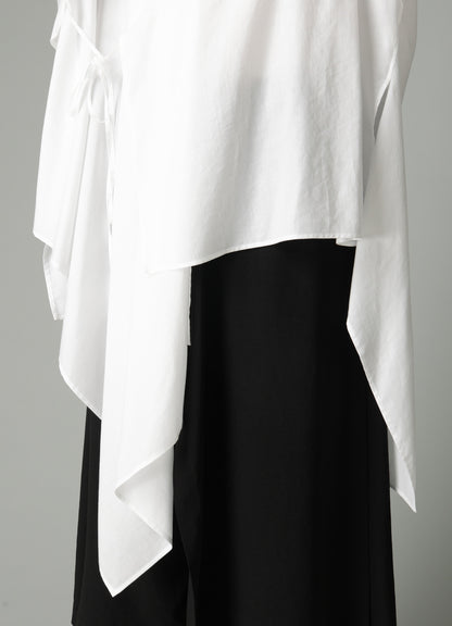 CELLULOSE COTTON VIYELLA ASYMMETRIC BLOUSE