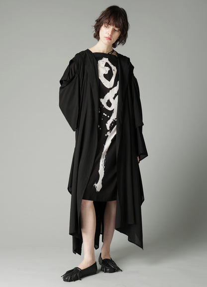 CELLULOSE LAWN O SHOULDER COAT