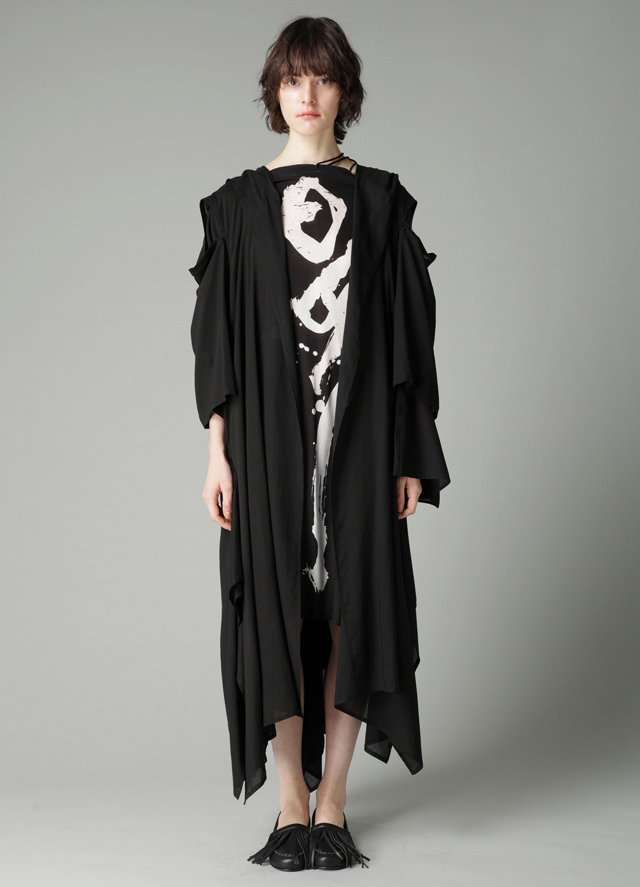 CELLULOSE LAWN O SHOULDER COAT