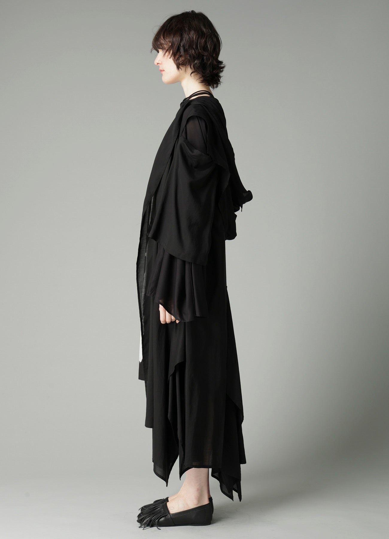 CELLULOSE LAWN O SHOULDER COAT