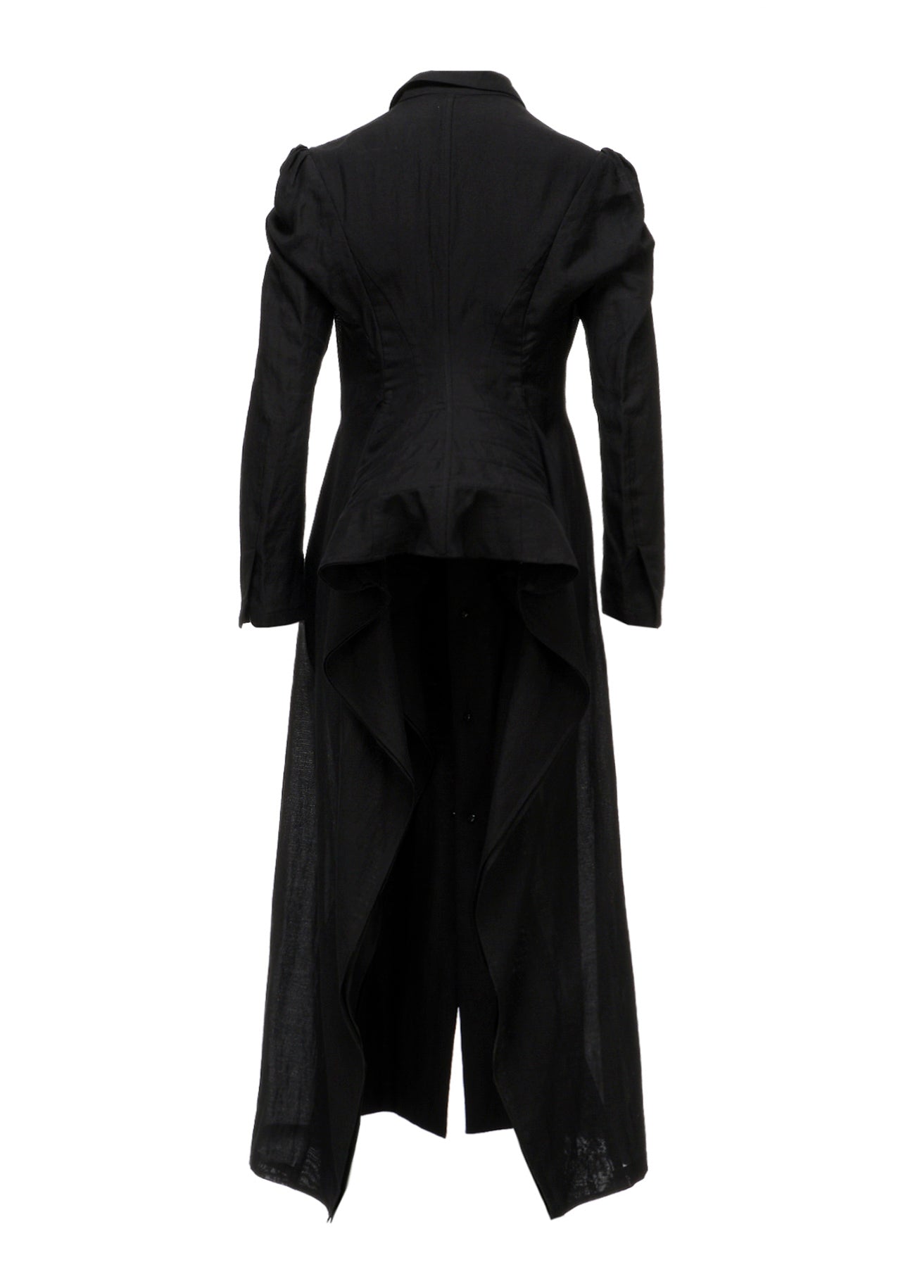 PAPER LINEN CLOTH UNBALANCED COAT