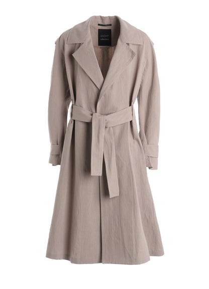 C/Li POPLIN WRAP TRENCH COAT