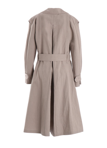 C/Li POPLIN WRAP TRENCH COAT