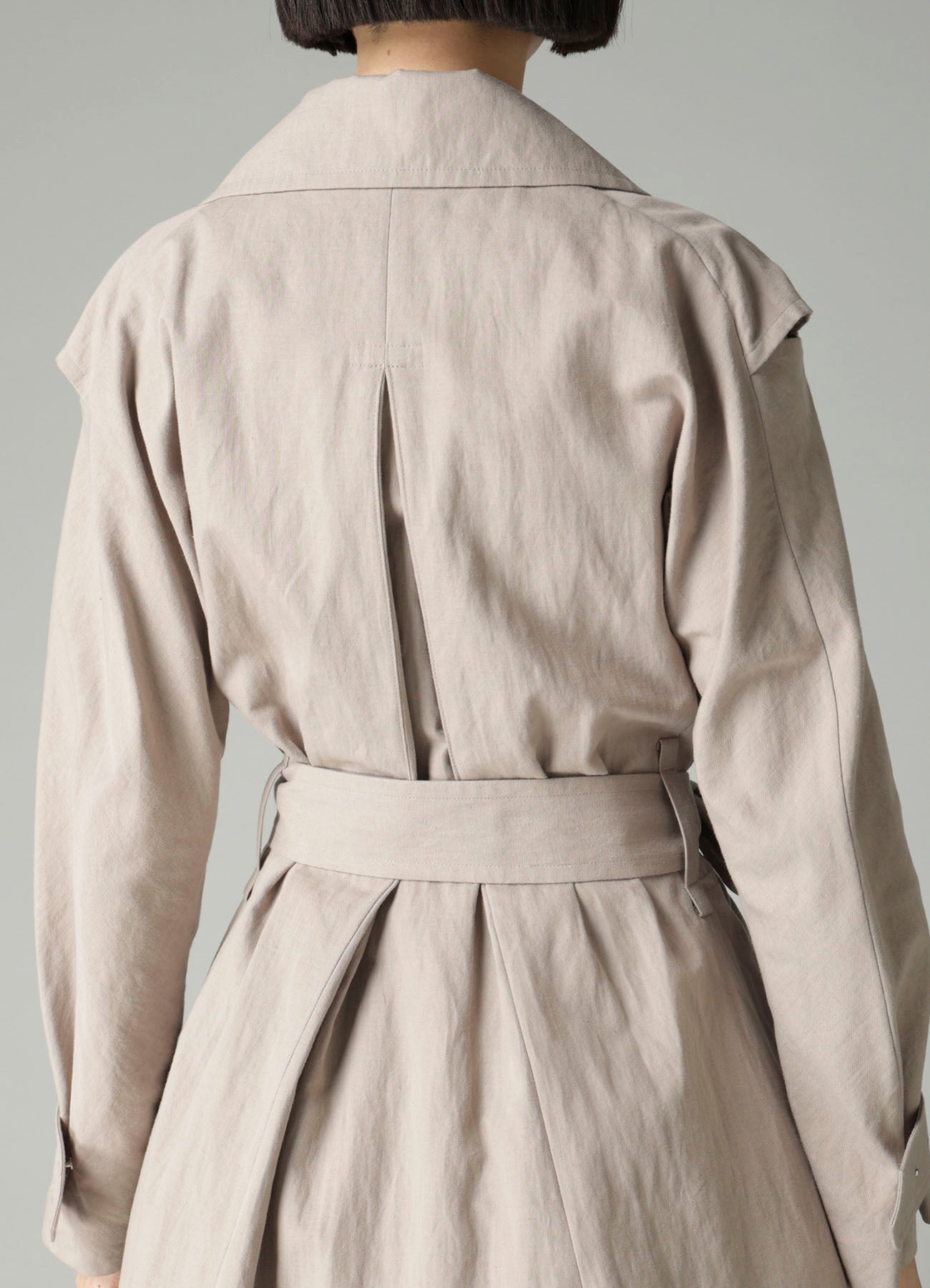 C/Li POPLIN WRAP TRENCH COAT
