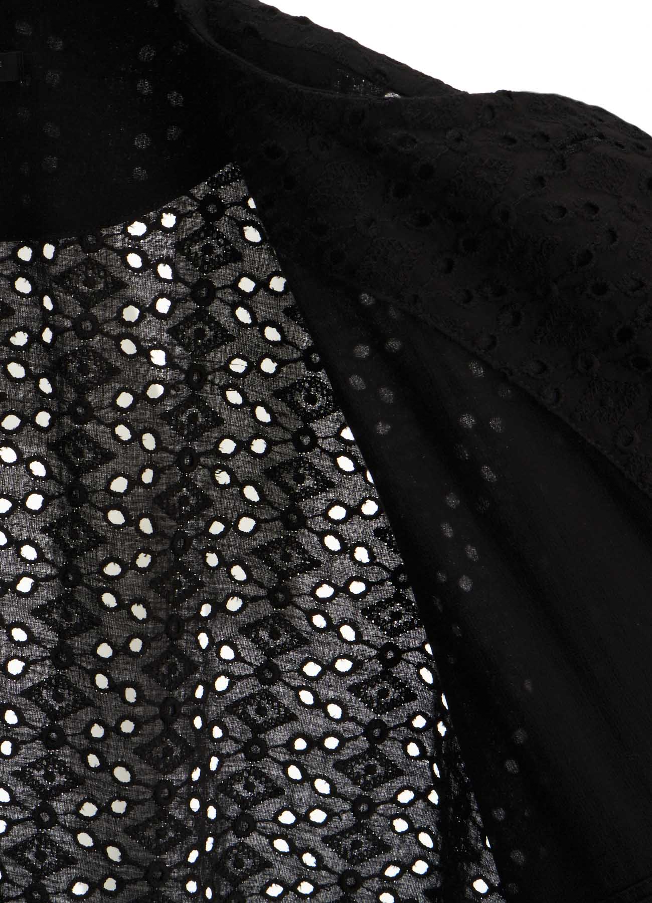 INDIAN EMBROIDERY LACE OUT POCKET UNBALANCED COAT