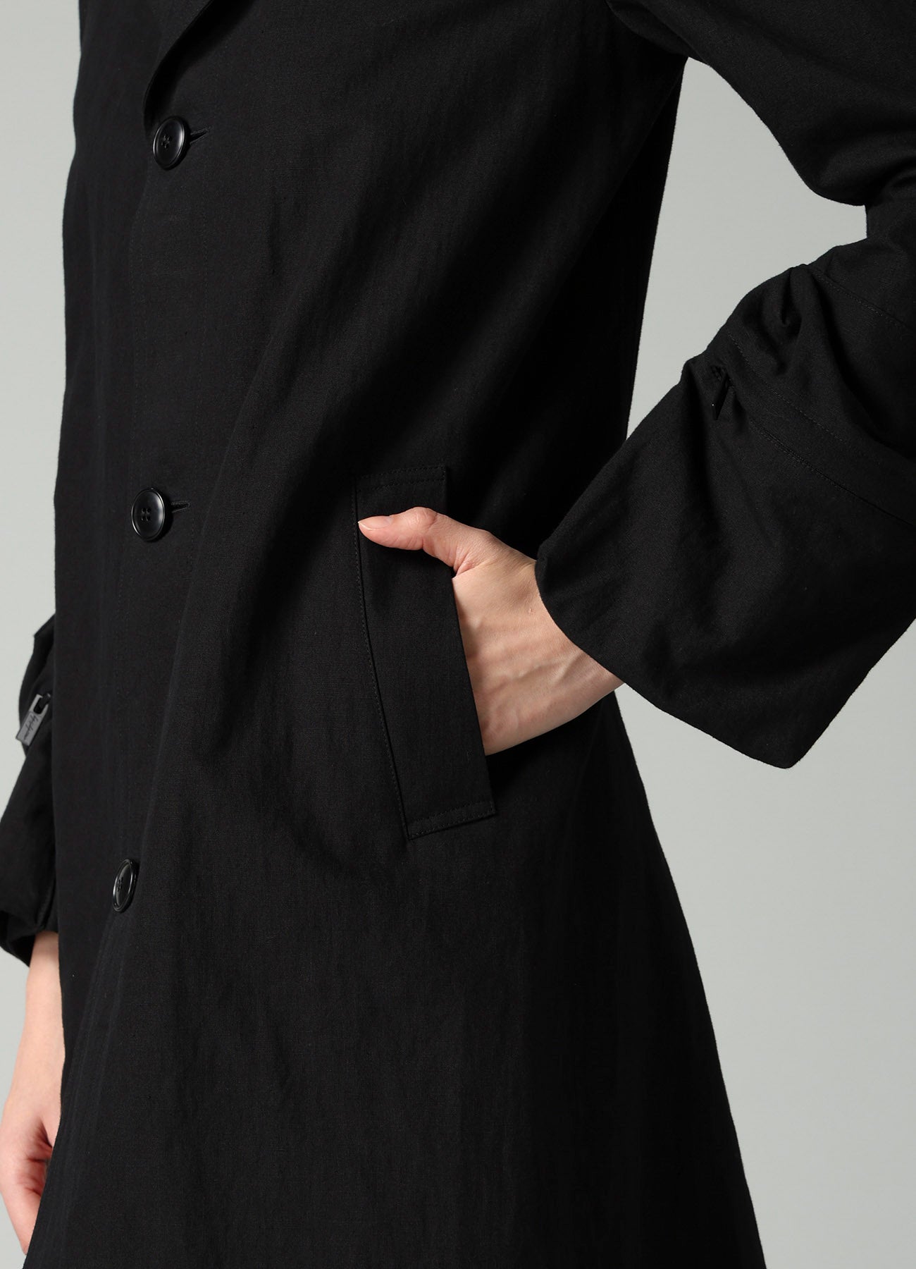 C/Li POPLIN SLEEVE POCKET COAT