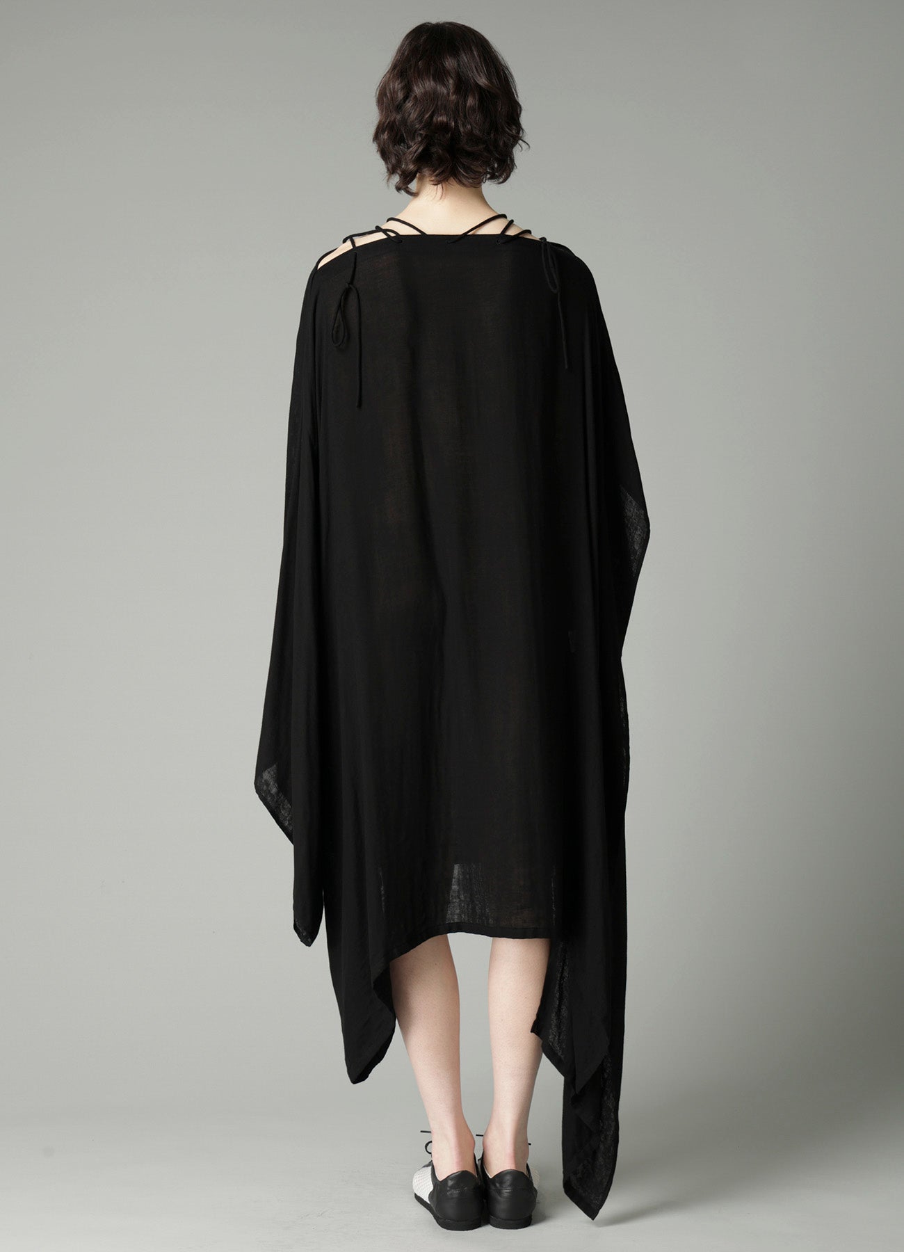 Ry DOUBLE LAYER GAUZE STRING ASYMMETRIC DRESS A