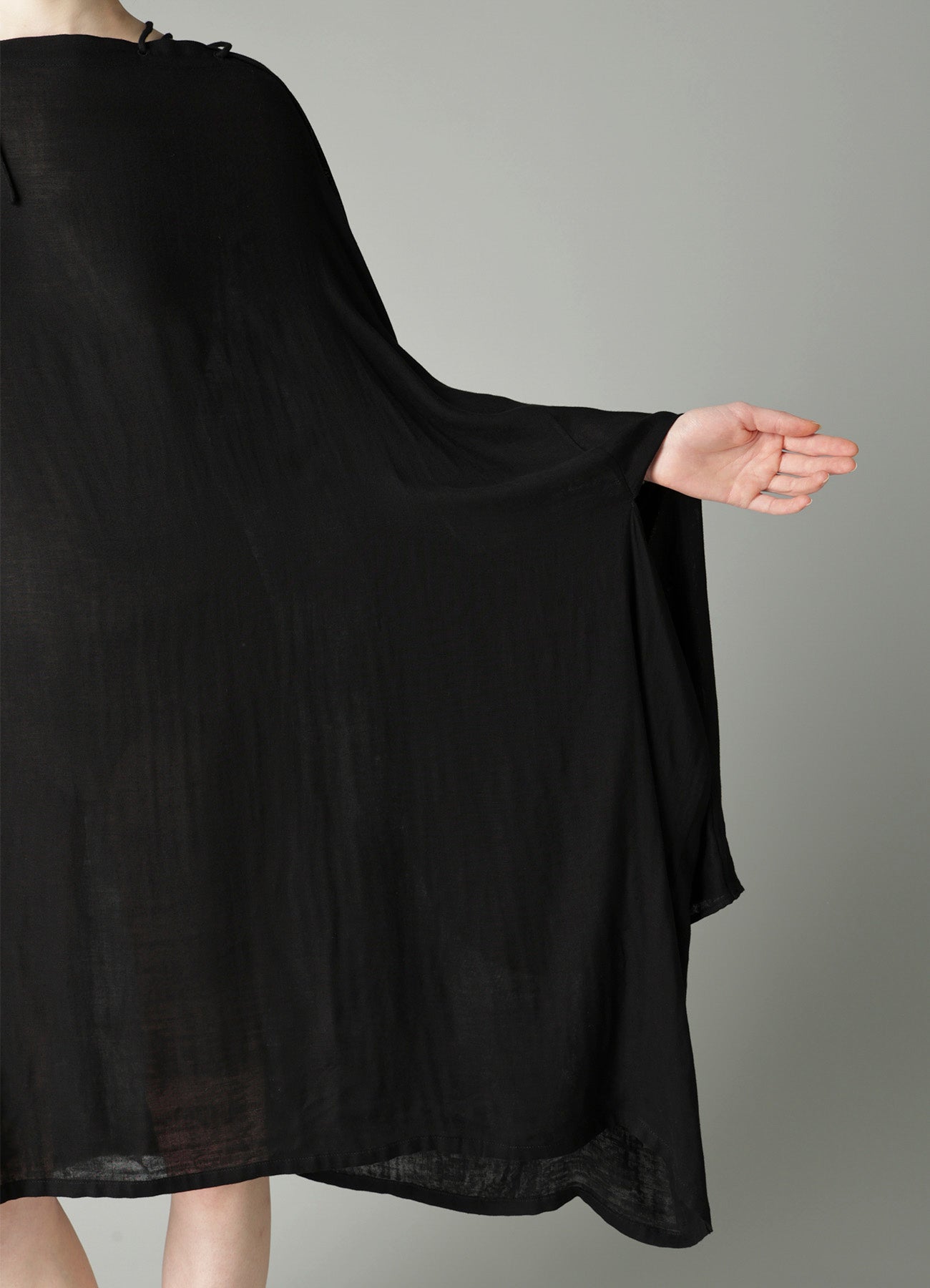 Ry DOUBLE LAYER GAUZE STRING ASYMMETRIC DRESS A