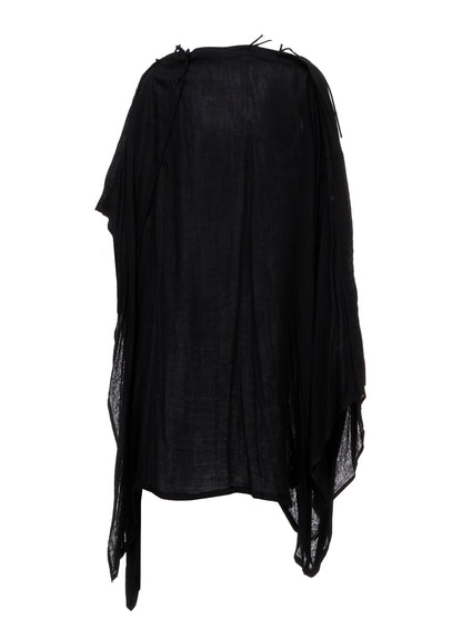 Ry DOUBLE LAYER GAUZE STRING ASYMMETRIC DRESS A