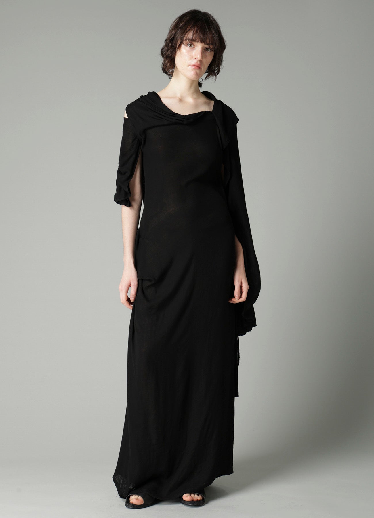 Ry DOUBLE LAYER GAUZE L LONG SLEEVE DRESS A