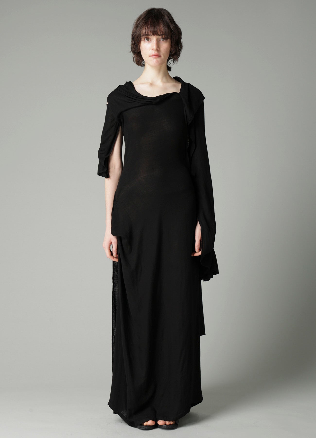 Ry DOUBLE LAYER GAUZE L LONG SLEEVE DRESS A