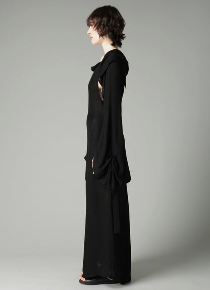 Ry DOUBLE LAYER GAUZE L LONG SLEEVE DRESS A