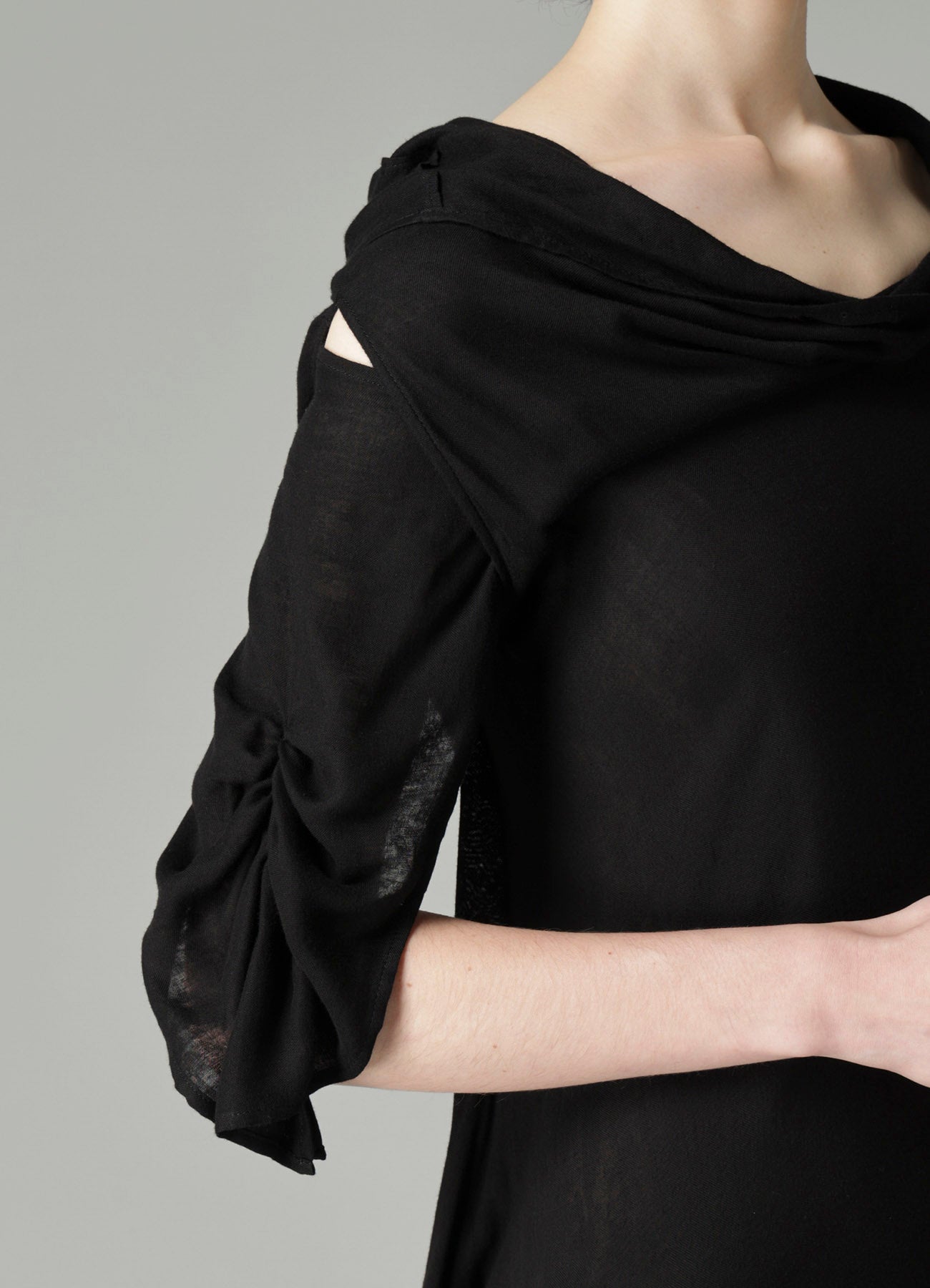 Ry DOUBLE LAYER GAUZE L LONG SLEEVE DRESS A