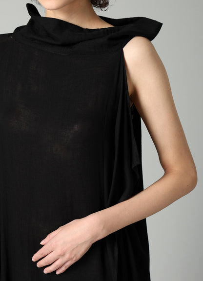 Ry DOUBLE LAYER GAUZE ASM O SHOULDER DRESS A