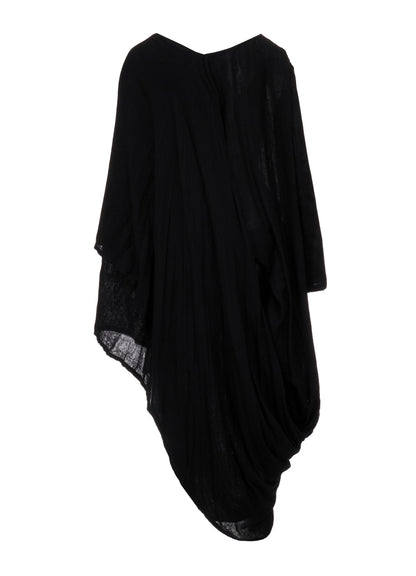 Ry DOUBLE LAYER GAUZE L DRAPED DRESS