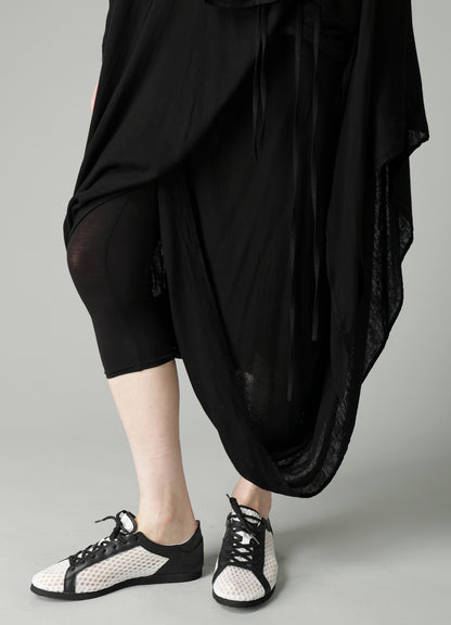 Ry DOUBLE LAYER GAUZE L DRAPED DRESS