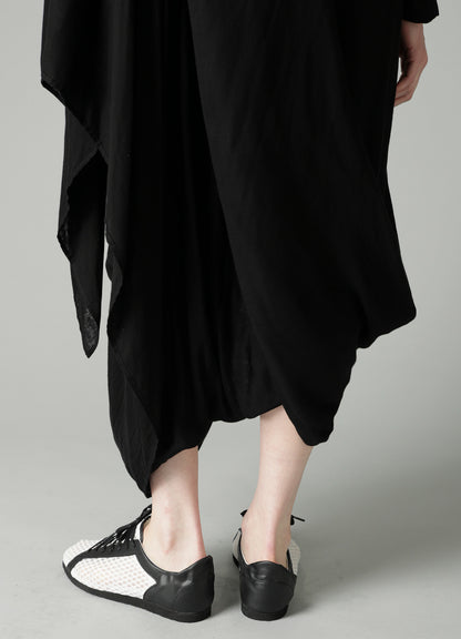 Ry DOUBLE LAYER GAUZE L DRAPED DRESS