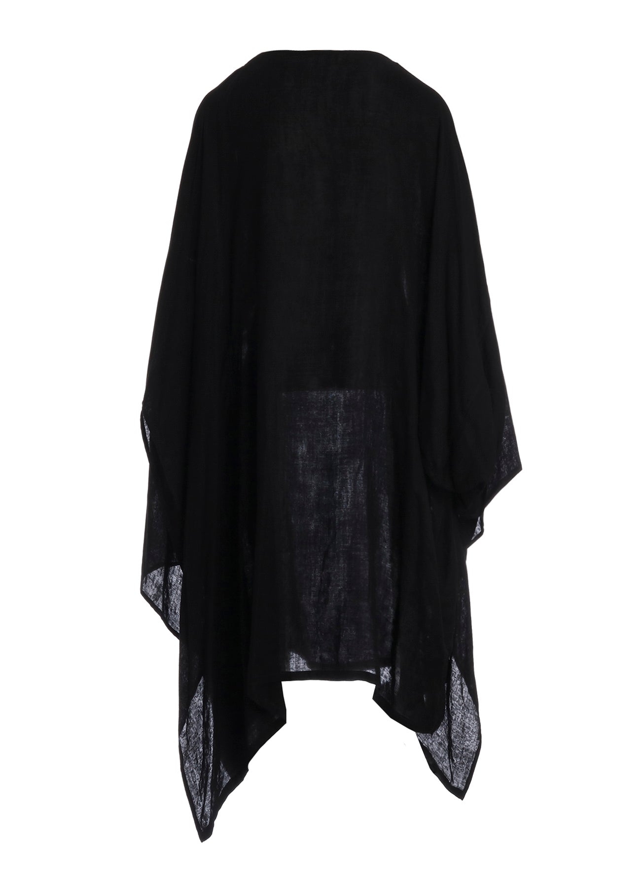 Ry DOUBLE LAYER GAUZE V NECK SLIT DRESS