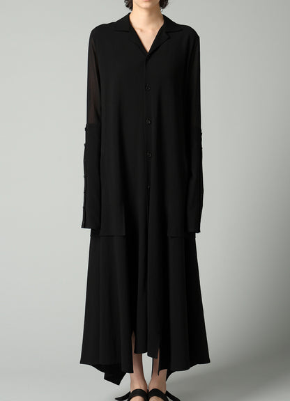 Ry/Li TROPICAL BUTTON DETAIL FLAP DRESS