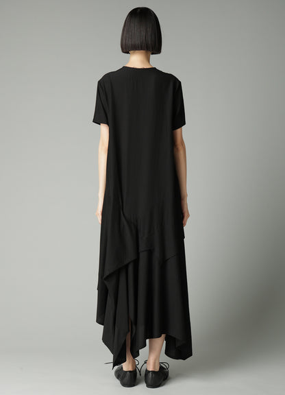 Ry/Si VOILE PANEL SHORT SLV DRESS