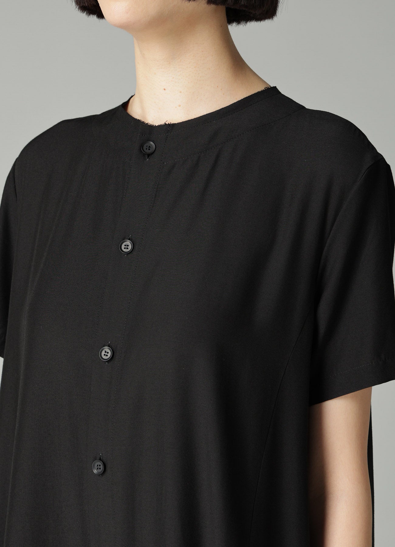 Ry/Si VOILE PANEL SHORT SLV DRESS