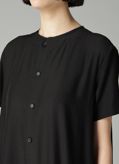 Ry/Si VOILE PANEL SHORT SLV DRESS