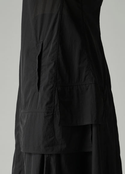 RECYCLE Ny PLAIN WEAVE NOTCHED SHIRT COLLAR DRESS