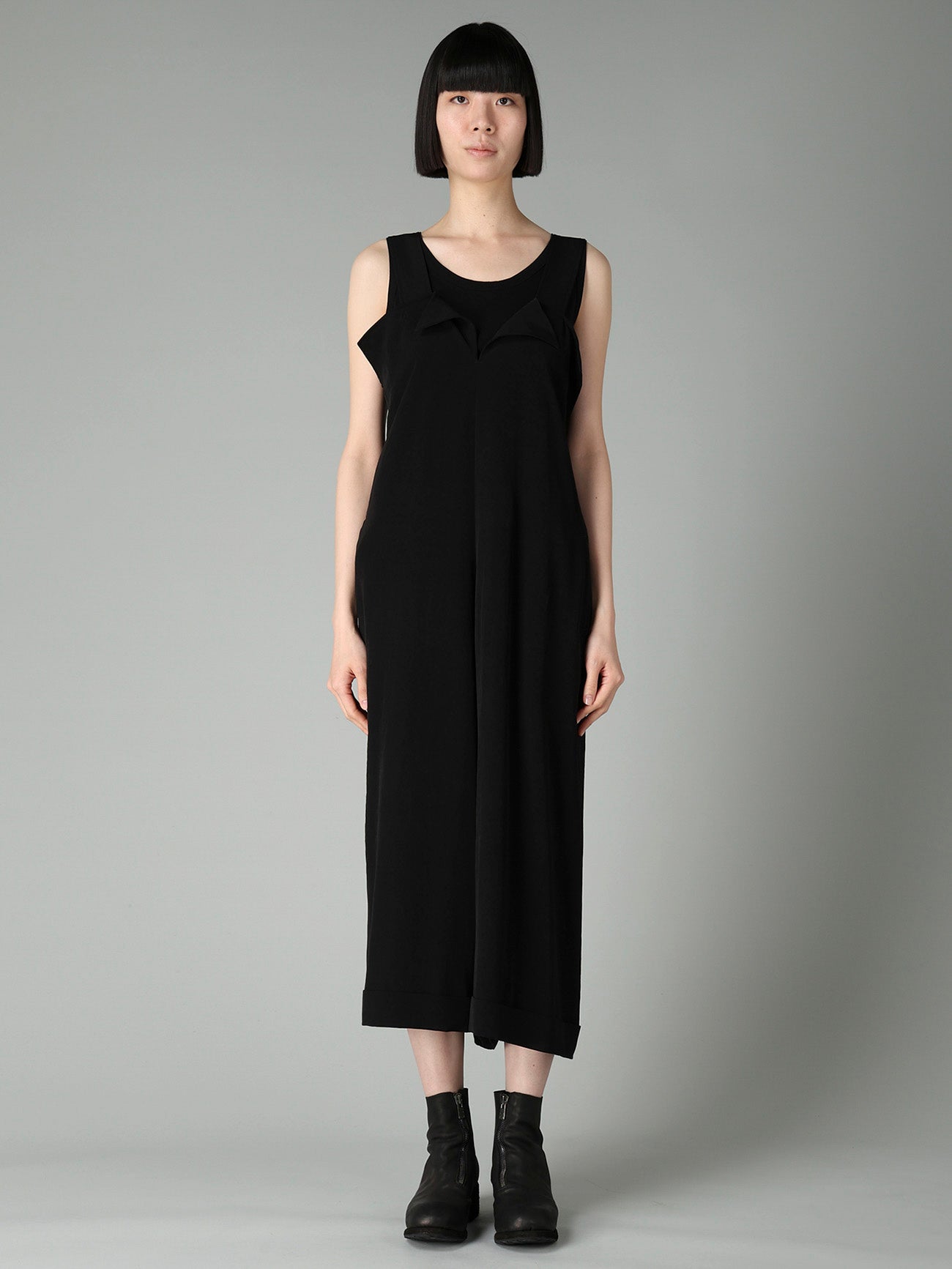 Ta/Pe CREPE DE CHINE JUMPSUIT DRESS