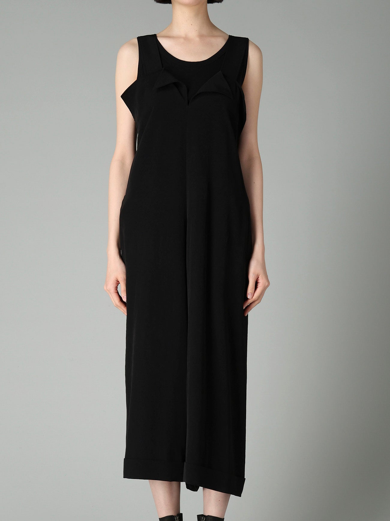Ta/Pe CREPE DE CHINE JUMPSUIT DRESS