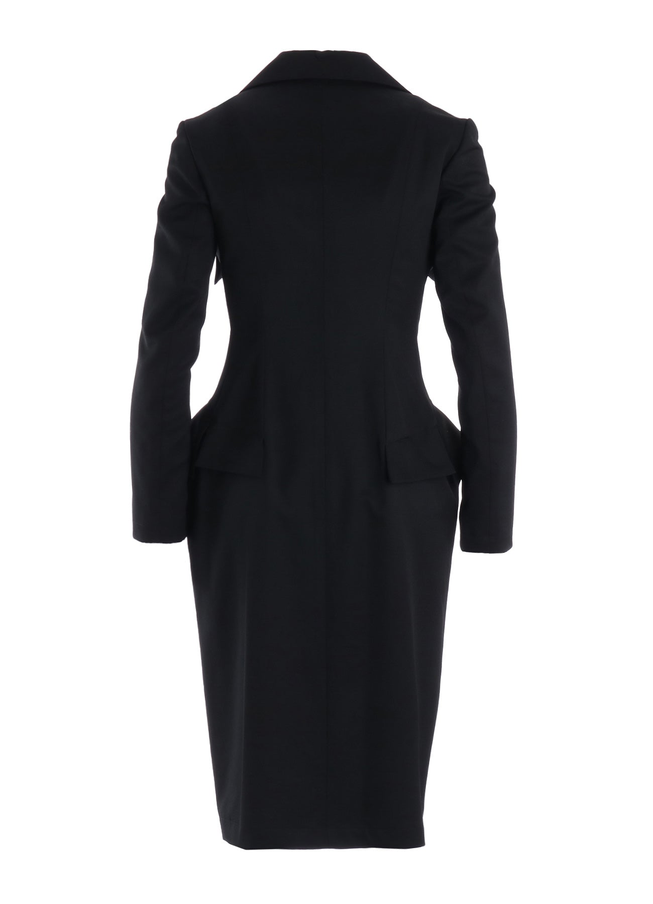 GABARDINE FLAP DETAIL SLIM DRESS