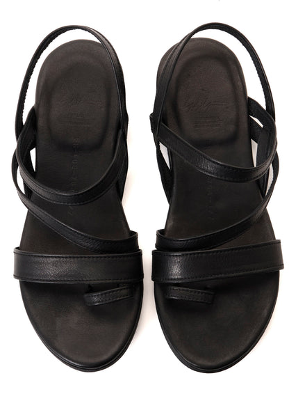 MATT OIL LEATHER BK STRAP SANDALS B