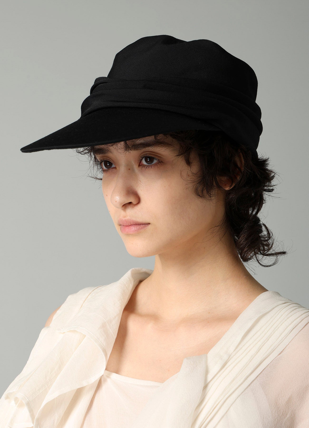 帽子 Yohji Yamamoto GABARDINE DRAPE HAT GABARDINE DRAPED CAP – THE SHOP YOHJI YAMAMOTO