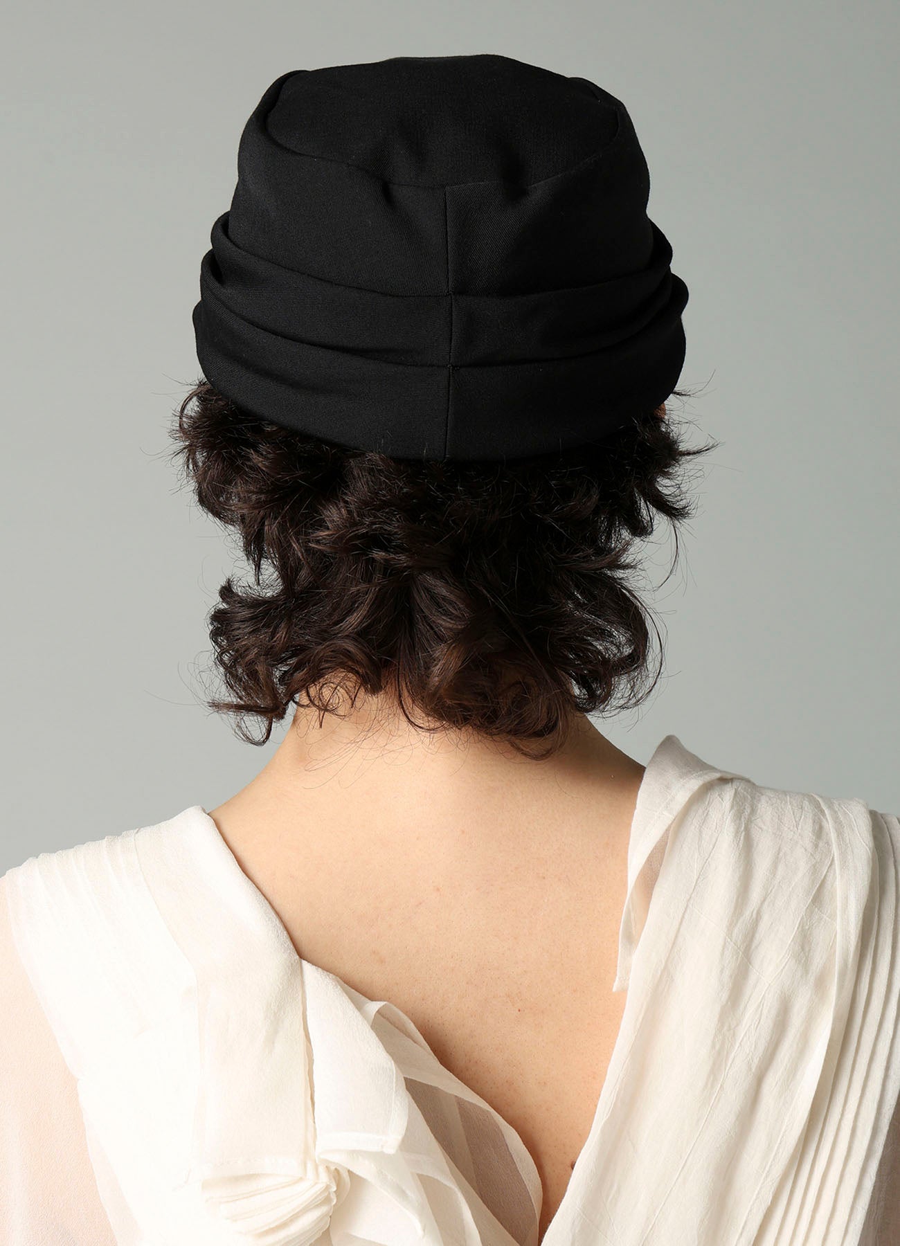 GABARDINE DRAPED CAP – THE SHOP YOHJI YAMAMOTO